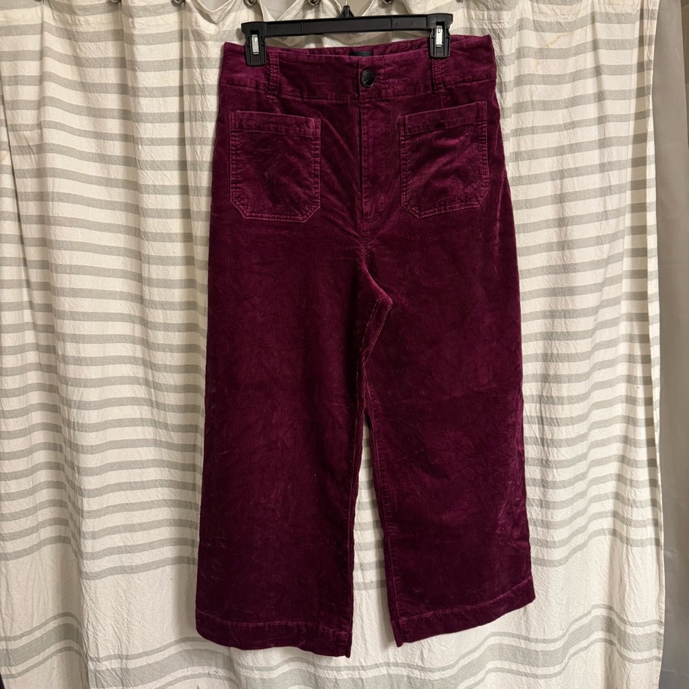 Colette Wide-Leg Pants in Berry
